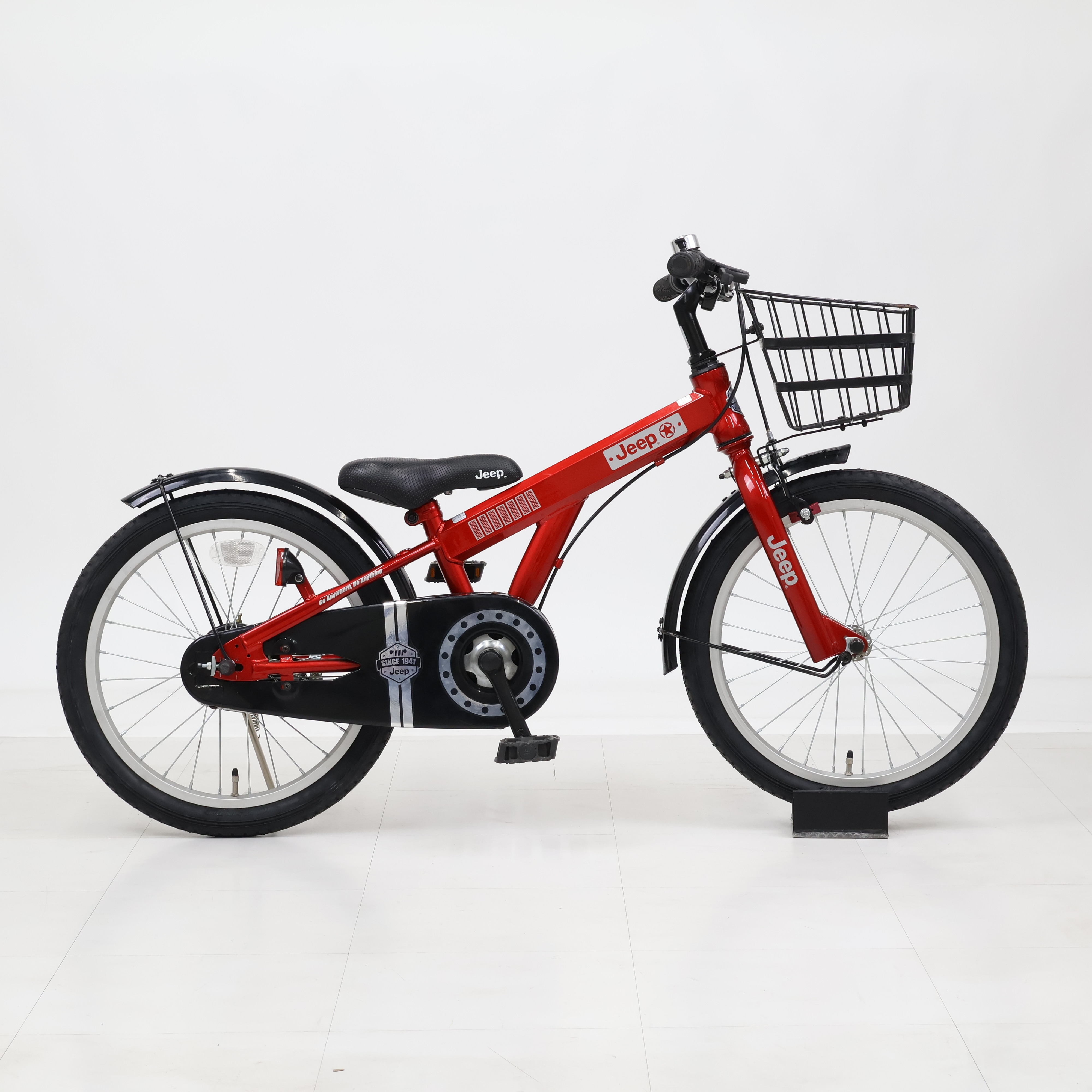 kaas 自転車 Jeep 18インチ レッド JEEP ジープ キッズサイクル 18