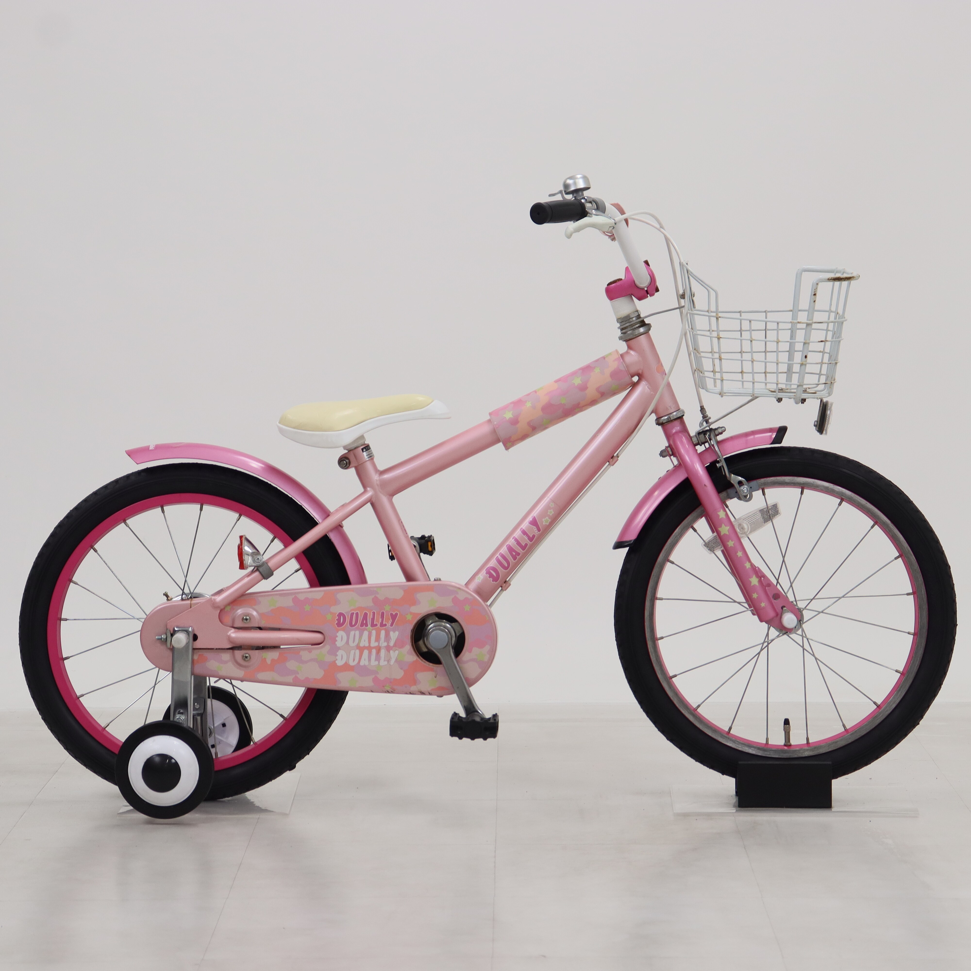18インチ 子供車 デューリー ピンク 整備済 163】子供用自転車 子供車