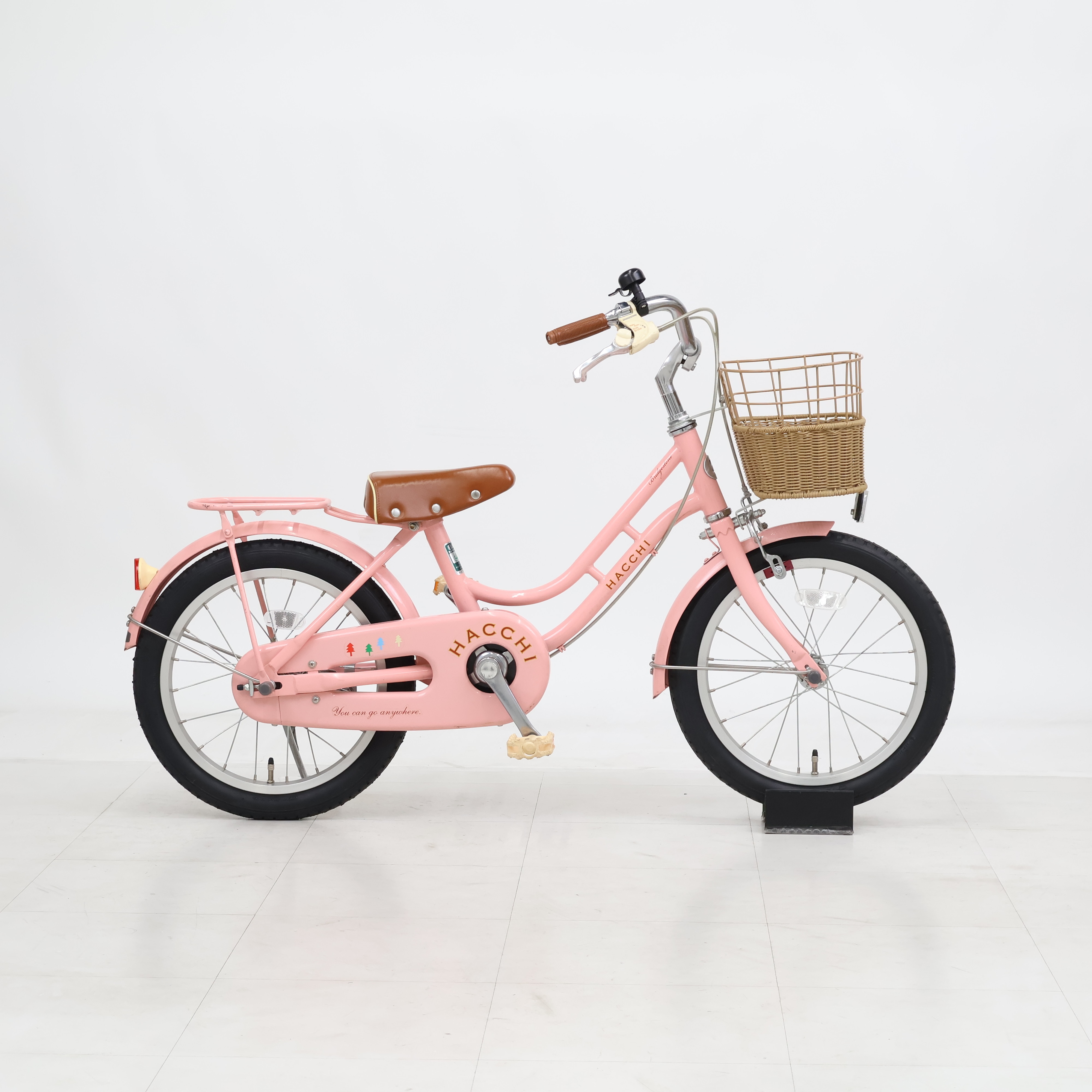 子ども自転車 ブリヂストン 16インチ ハッチ ピンク ヘルメット付