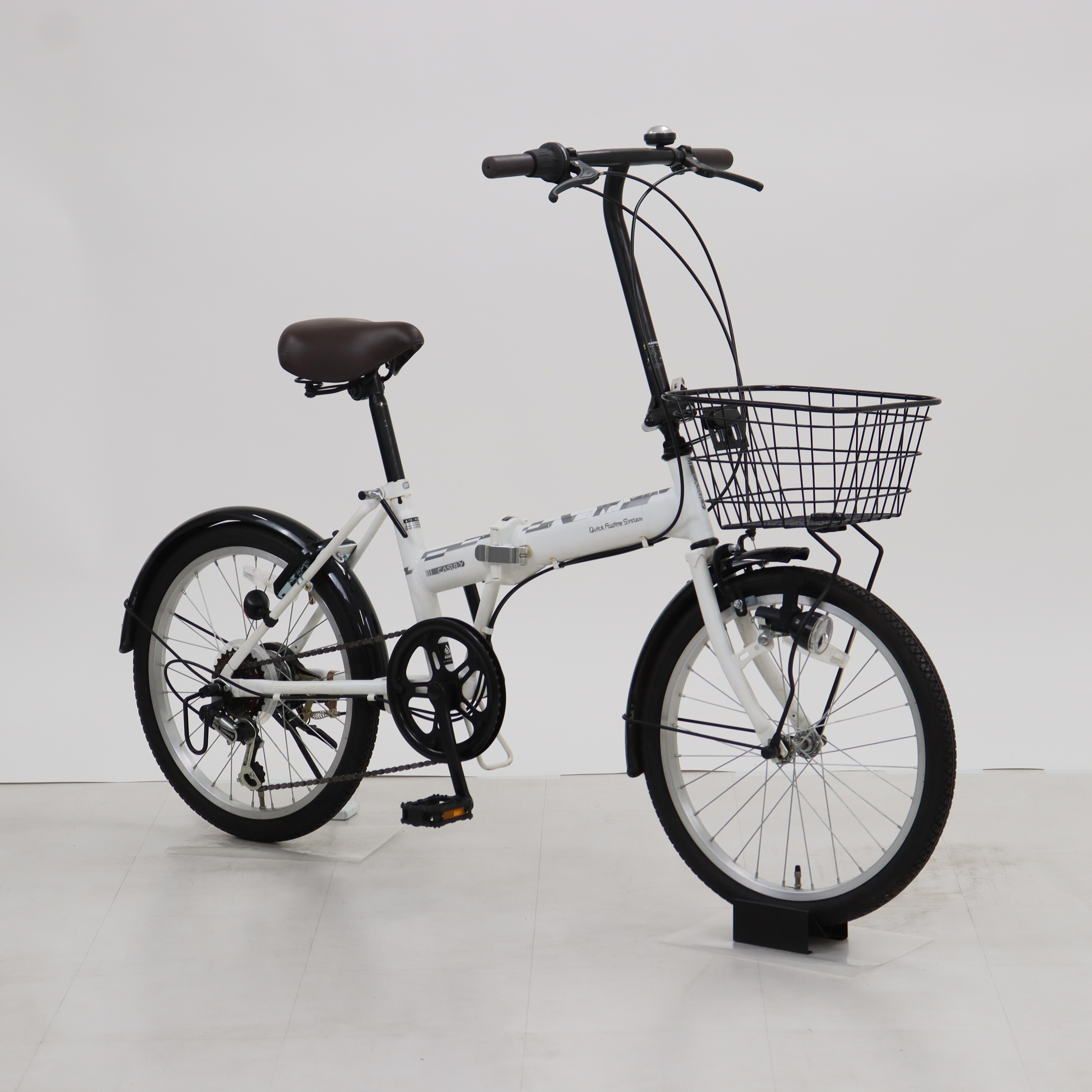 【美品】あさひ　折り畳み自転車　カジュリーフォールディング 206-L リユース】カジュリーフォールディング 206-L 20インチ 2021年モデル
