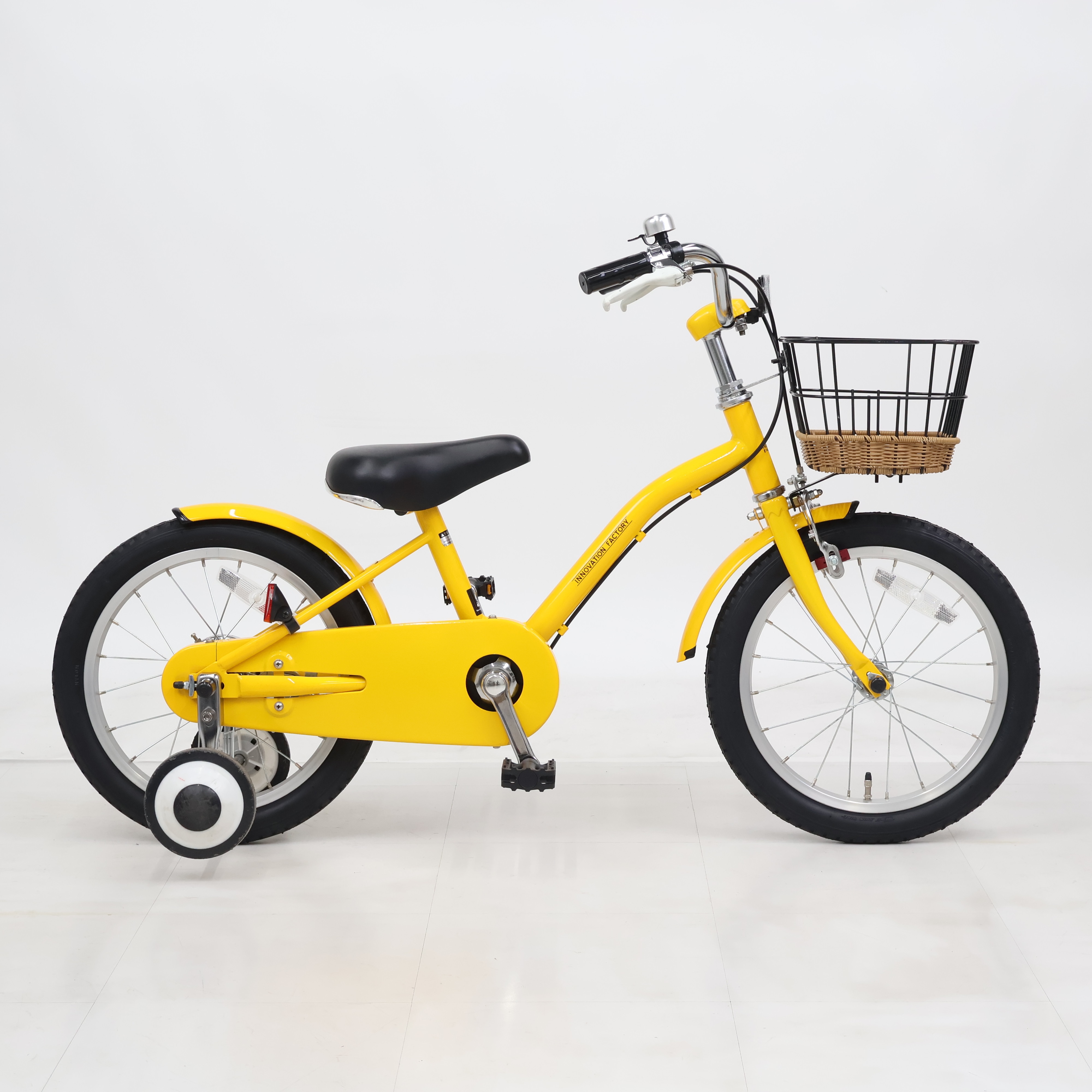 幼児用自転車 アサヒ　イノベーションファクトリー　イエロー 16 補助輪付き リユース】イノベーションファクトリーキッズ 160-H 16インチ 2022年