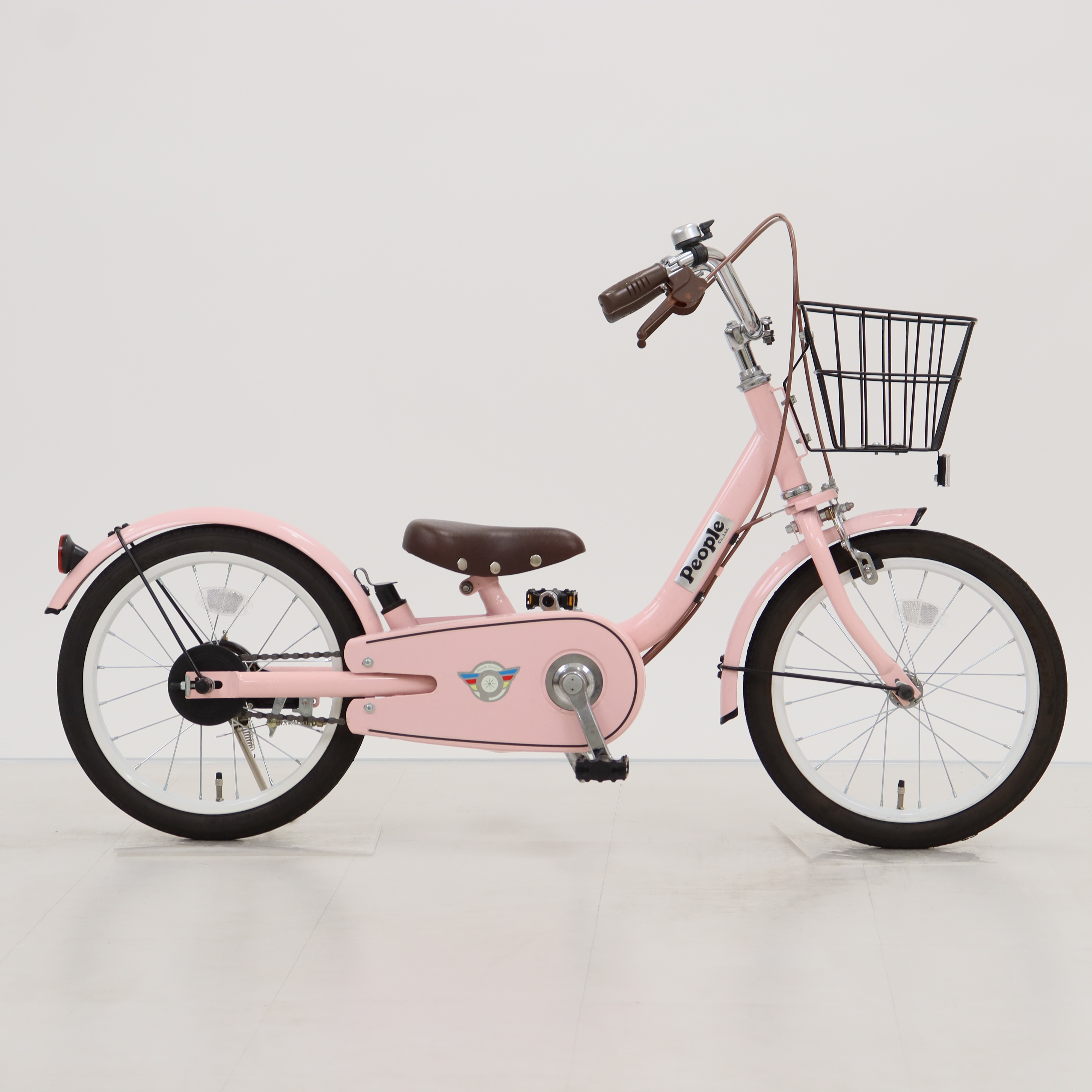 【引き取り限定】people いきなり自転車 16型 パステルピンク リユース】いきなり自転車 16インチ 子供用 自転車