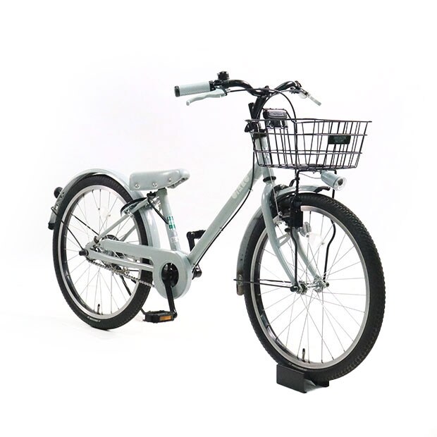 22型 子供用自転車 bikke j(ダークグレー×シングル/シングルシフト