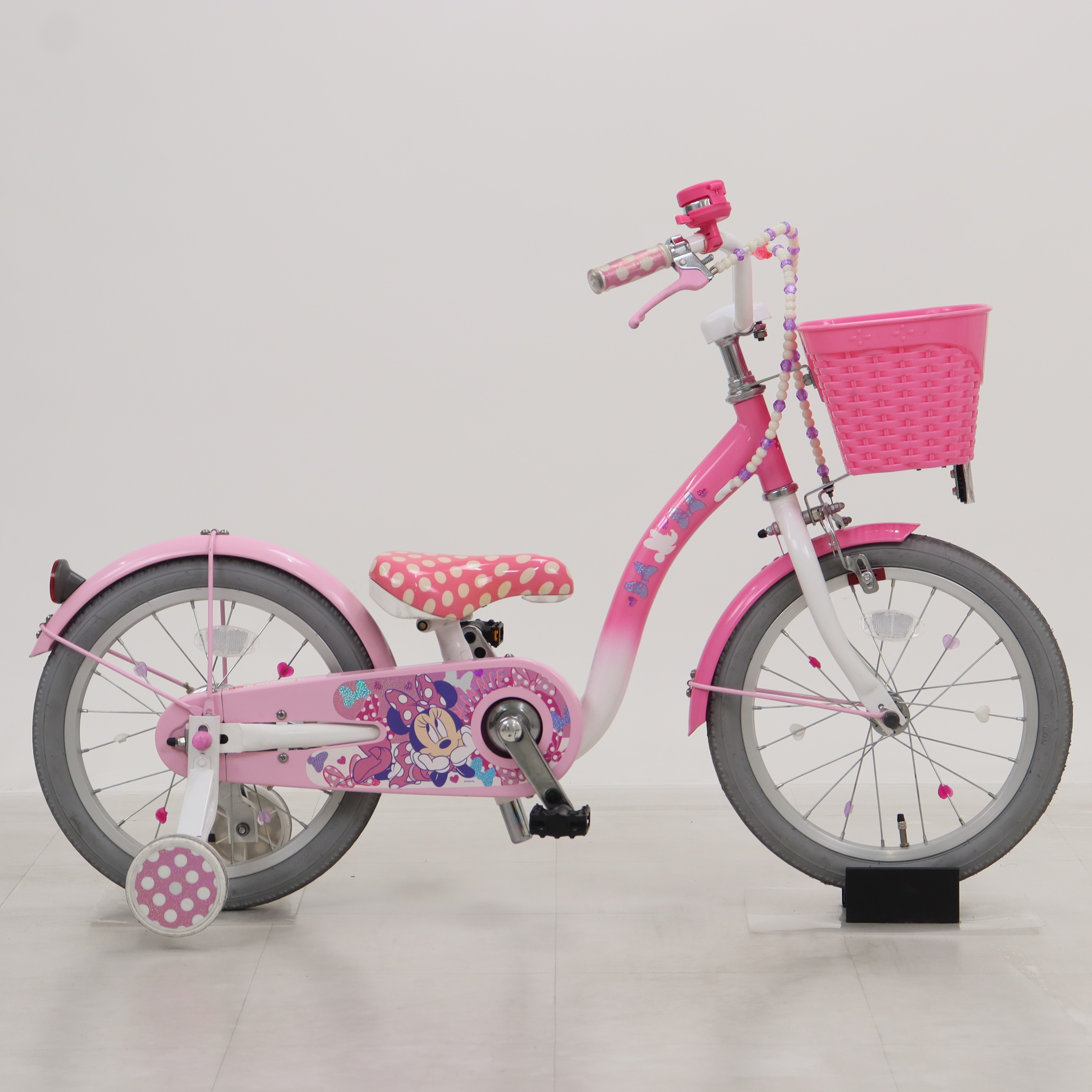 リユース】ミニーマウス ポルカドット16 16インチ 子供用 自転車