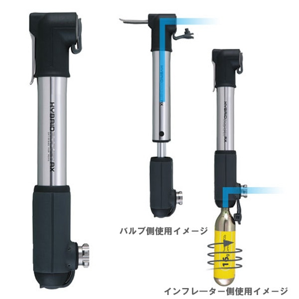 �g�s�[�N[TOPEAK] Hybrid Rocket/�n�C�u���b�h���P�b�g RX CO2�C���t���[�^�[�t�� �����o���u��p ��C����