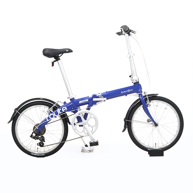 ダホン ルート 20インチ アルミ折り畳み自転車 7段変速 黒 整備済