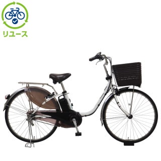 大阪府　パナソニック　電動アシスト自転車　26インチ 大阪府 パナソニック シティタイプ 電動アシスト自転車 黒 26インチ