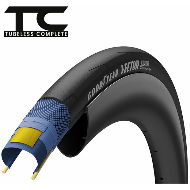ObhC[[GOODYEAR] Vector 4Seasons Tubeless CompleteixN^[ 4V[YY `[uX Rv[gj700x30C A~hr[h ^C^`[u^