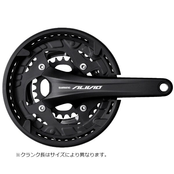 シマノ　カイエイ60 ALIVIO] FC-T4060 ブラックチェーンガード付 BB別売 48x36x26T 170mm 9S