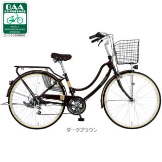 FLOATMIX変速自転車 フロートミックスプレミア266-F 26インチ 6段変速 オートライト シティ