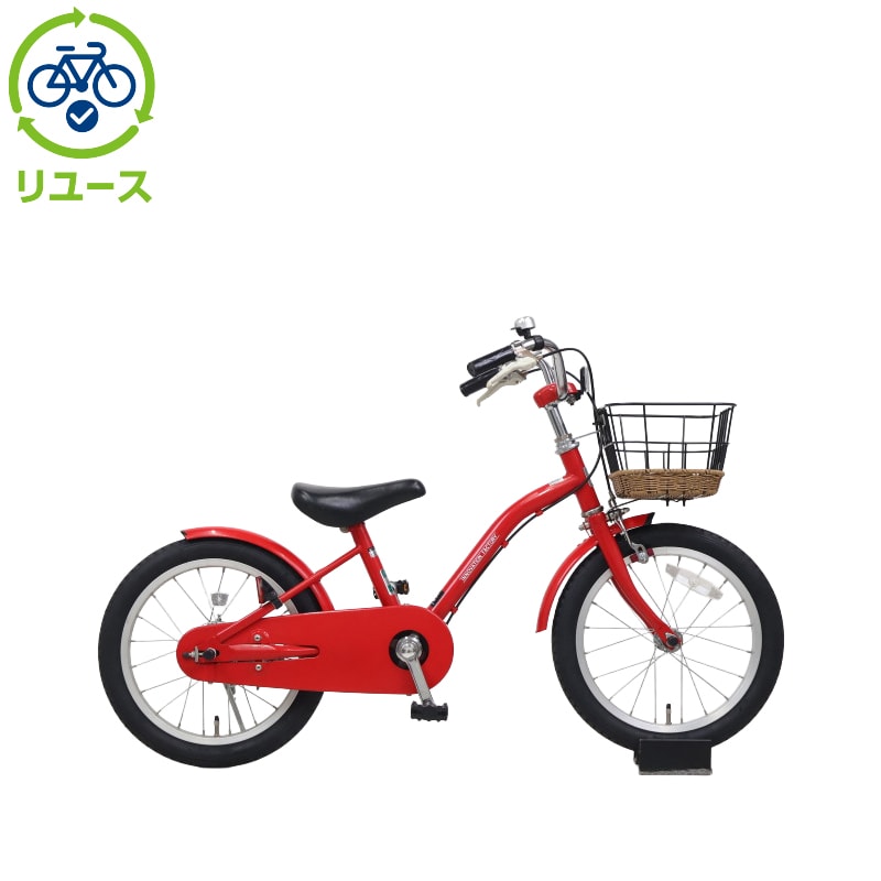 【今週末引取限定】【室内保管・美品】子供用自転車 16インチ 赤 リユース】イノベーションファクトリーキッズ 160-N 16インチ 2022年