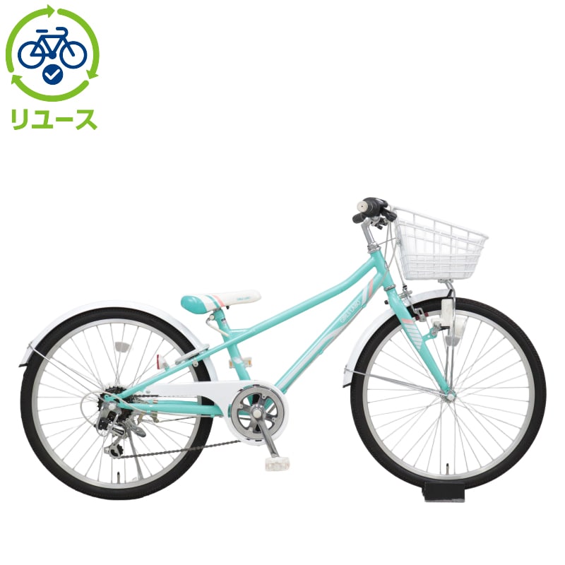 中古　Asahi ガールズ ラボ スポーティー 246-K 24インチ 6段変速 ダイナモライト 子供用 自転車 リユース】ガールズラボスポーティ 246-K 24インチ 2019年モデル 子供