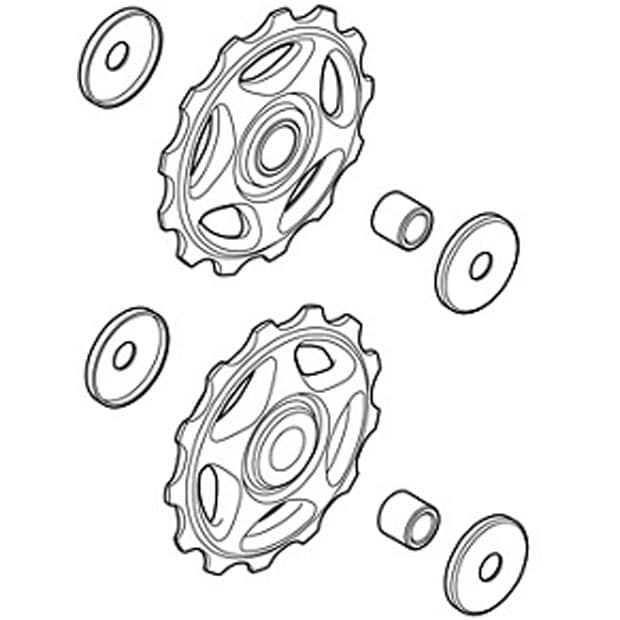 シマノスモールパーツ[SHIMANO] テンション ＆ ガイドプーリーセット RD-M410 ディレイラー