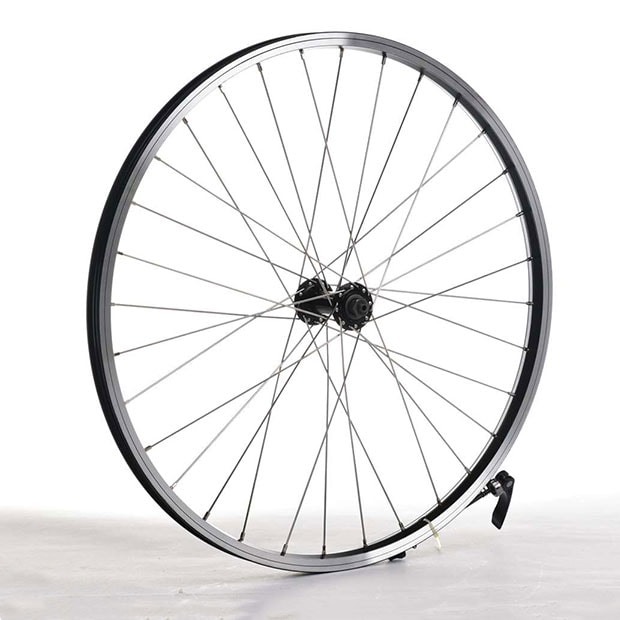 サイクルデザイン[CD] 24インチ前輪 24×1.25-2.35 英/米式 リムブレーキ用 エンド幅100mm 小径ホイール ホイール／ハブ／リム