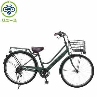 ✴️リユースママチャリ✴️　26インチ リユース】ダブルワン266 26インチ 2025年モデル シティサイクル