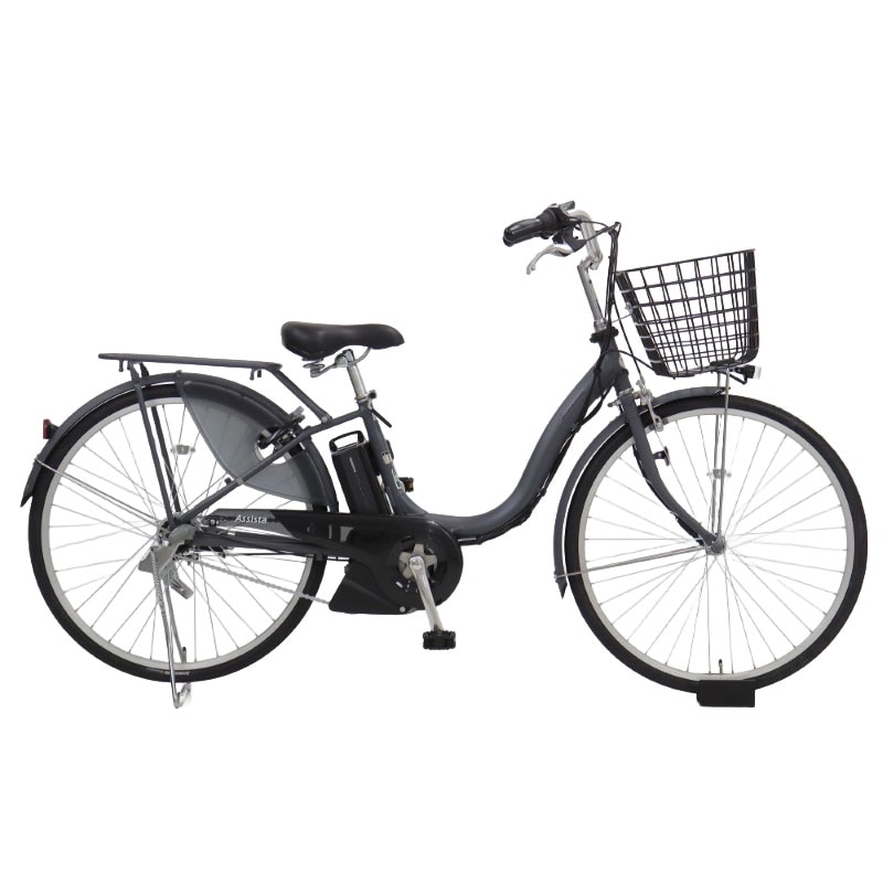 C614☆整備済み 中古電動自転車 BS アシスタ ブラウン 8.9Ahバッテリー