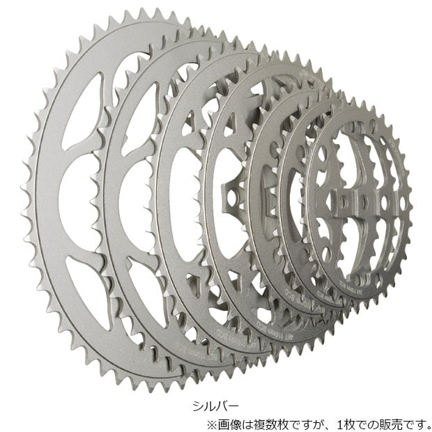 スマイルサイクルCNC削り出しチェーンリング 65t PCD110 10s対応 チェーンリング PCD：110mm 5アーム 歯数：48T