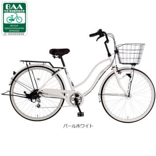 ホワイト シティサイクル 前カゴ付き GIANT ホワイト シティサイクル 前カゴ付き