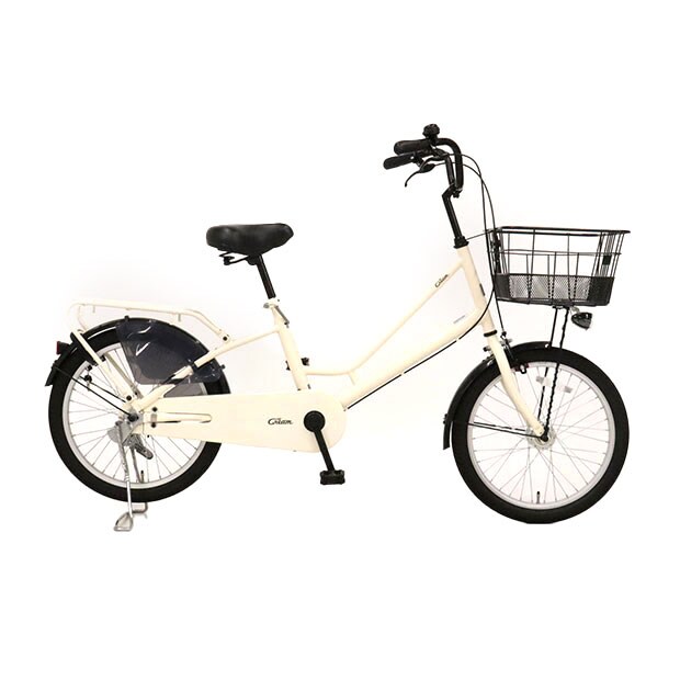 スイートリブ 20インチ前子乗せ付きモデル ホワイト ママチャリ
