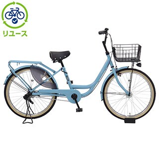 アサヒ製　水色 シティサイクル チャイルドシート付き ヨドバシ.com - アサヒサイクル シティサイクル サントスDX276S