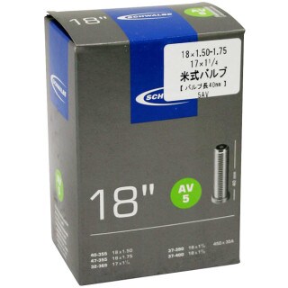 5AV 17インチ/18インチ用チューブ 米式（40mm）18x1.50-1.75、17x1-1/4、18x1-3/8