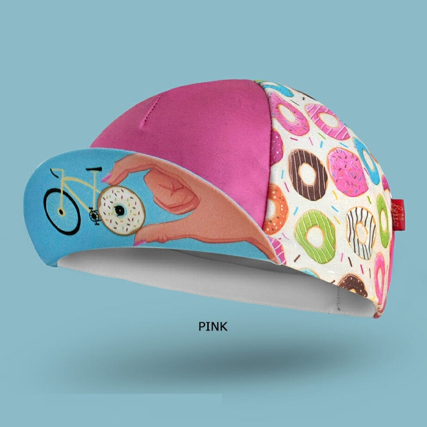 ベローサイクリスト[BELLO CYCLIST] DONUT MESS WITH MY RIDE-TIME PINK サイクルキャップ キャップ／バンダナ