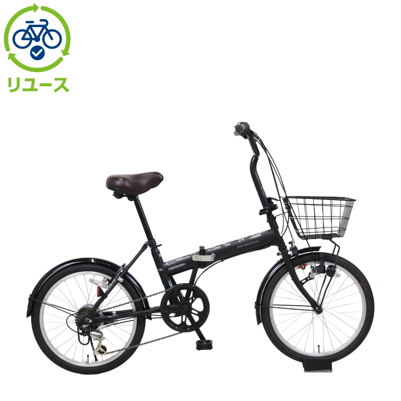 「あさひ」カジュリーフォールディング　206-L 20インチ　黒 リユース】カジュリーフォールディング 206-R 20インチ 2026年モデル