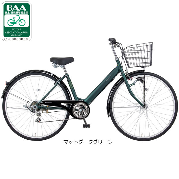 J078 軽快自転車 GENTILEZZA 6段変速 LEDオート 27インチ
