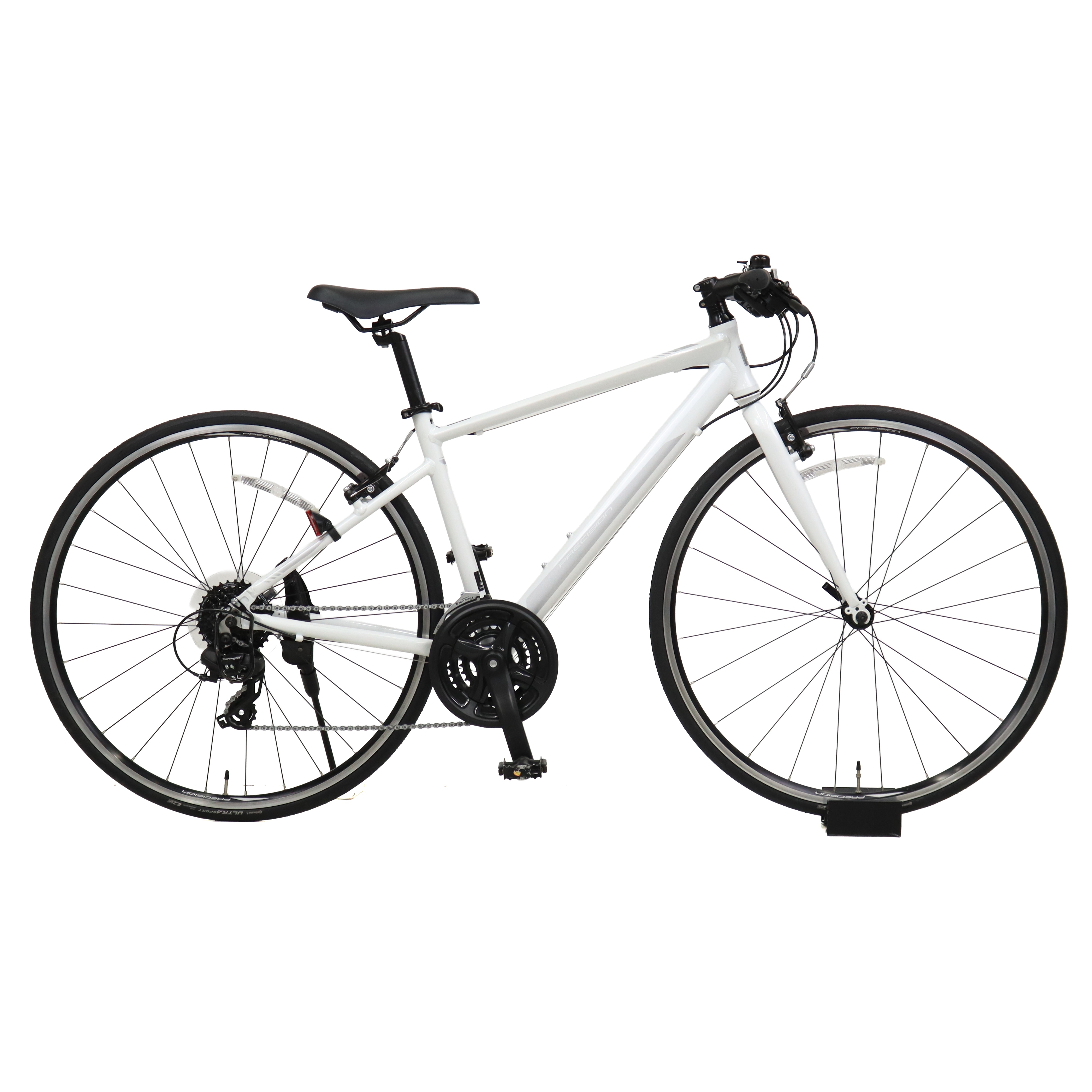 クロスバイク】美品❗️3x7段変速 フレームサイズ430mm 前後タイヤ